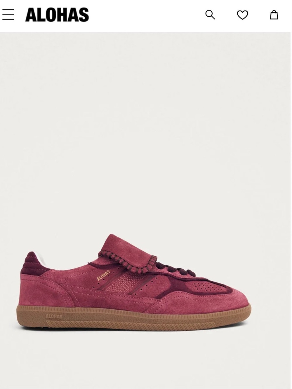 ALOHAS Sneakers - TB 490 club suede raspberry